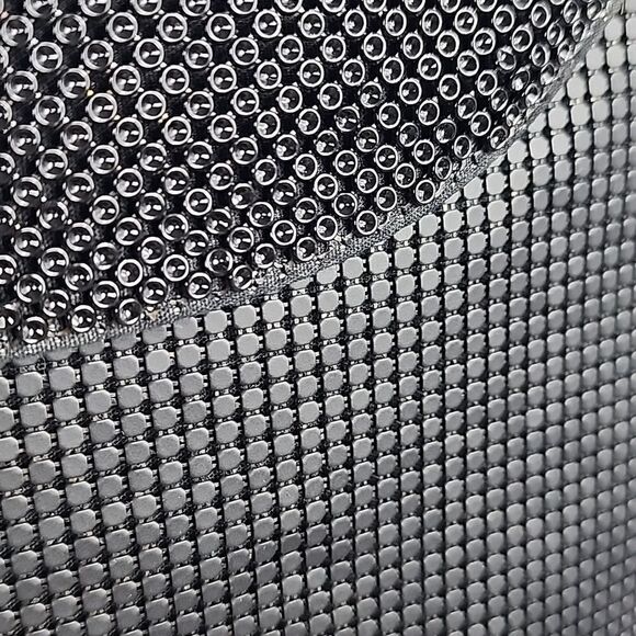 Whiting and Davis Black Mesh Body Chunky Chain Shoulder Bag - Picture 8 of 16